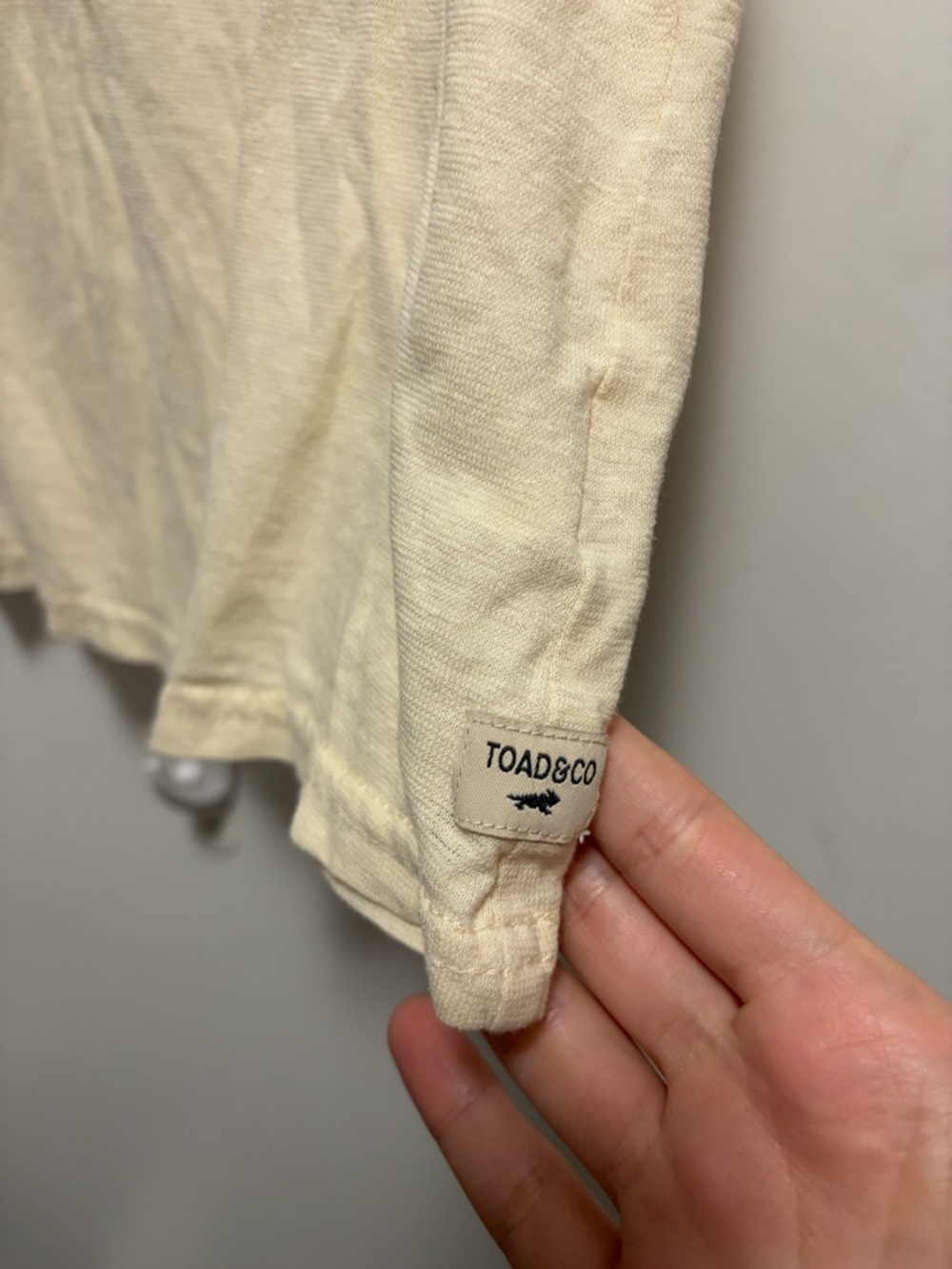 Toad&Co Cream Sleeveless Women’s Hemp Daily Tank Frog Women’s Size XS - Picture 3 of 6
